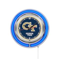 Georgia Tech Neon Clock