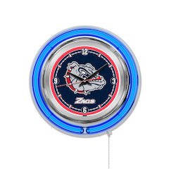 Gonzaga Neon Clock