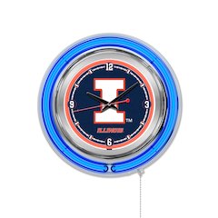 Illinois Neon Clock