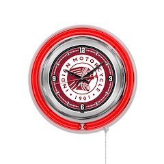 Indian Motorcycle Neon Clock