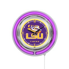 Louisiana State Neon Clock