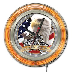 Live to Ride Neon Clock