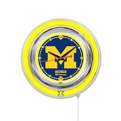 Michigan Neon Clock