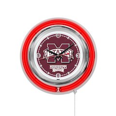 Mississippi State Neon Clock