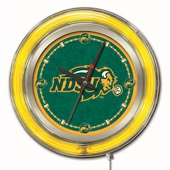 North Dakota State Neon Clock