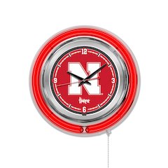 Nebraska Neon Clock