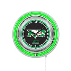 North Dakota Neon Clock