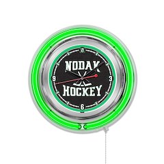 North Dakota Hockey Neon Clock