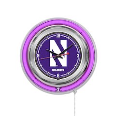 Northwestern Neon Clock
