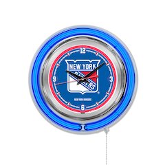 New York Rangers Neon Clock