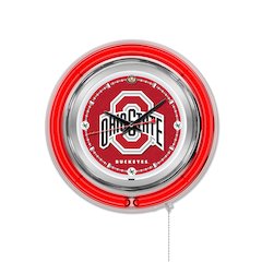 Ohio State Neon Clock