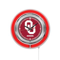 Oklahoma Neon Clock