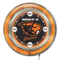 Oregon State Neon Clock