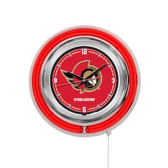 Ottawa Senators Neon Clock