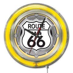 Route 66 Neon Clock