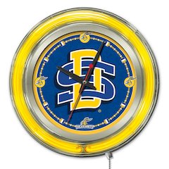 South Dakota State Neon Clock