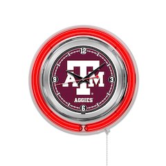 Texas A&M Neon Clock