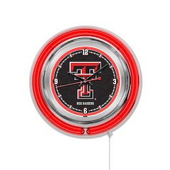 Texas Tech Neon Clock