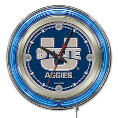 Utah State Neon Clock