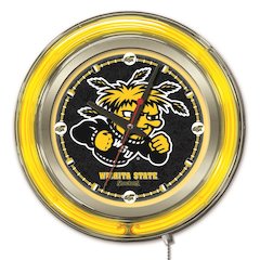 Wichita State Neon Clock
