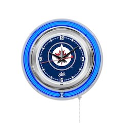 Winnipeg Jets Neon Clock