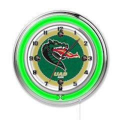UAB 19" Neon Clock