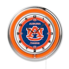 Auburn 19" Neon Clock