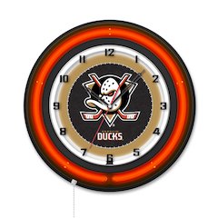 Anaheim Ducks 19" Double Neon Wall Clock