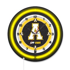 Appalachian State University 19" Double Neon Wall Clock
