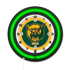 Baylor University 19" Double Neon Wall Clock