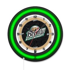 Bemidji State University 19" Double Neon Wall Clock