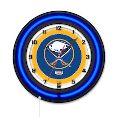 Buffalo  Sabres 19" Double Neon Wall Clock