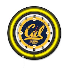 University of California 19" Double Neon Wall Clock