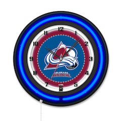 Colorado Avalanche 19" Double Neon Wall Clock