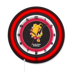 Ferris State University 19" Double Neon Wall Clock