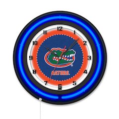 University of Florida 19" Double Neon Wall Clock