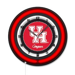 University of Houston 19" Double Neon Wall Clock