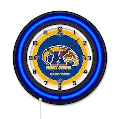 Kent State University 19" Double Neon Wall Clock
