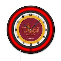 University of Louisiana at Monroe 19" Double Neon Wall Clock