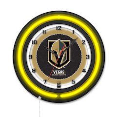 Vegas Golden Knights 19" Double Neon Wall Clock