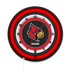 University of Louisville 19" Double Neon Wall Clock