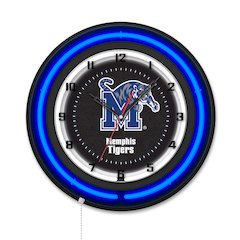 University of Memphis 19" Double Neon Wall Clock