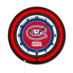 Montreal Canadiens 19" Double Neon Wall Clock