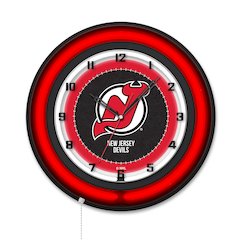 New Jersey Devils 19" Double Neon Wall Clock