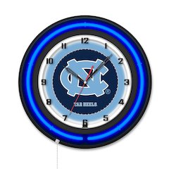 University of North Carolina 19" Double Neon Wall Clock