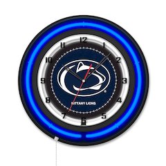 Pennsylvania State University 19" Double Neon Wall Clock