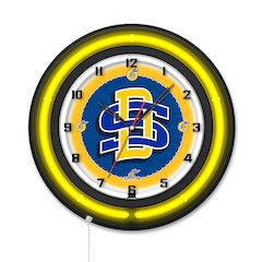 South Dakota State University 19" Double Neon Wall Clock