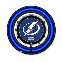 Tampa Bay Lightning 19" Double Neon Wall Clock