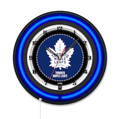 Toronto Maple Leafs 19" Double Neon Wall Clock