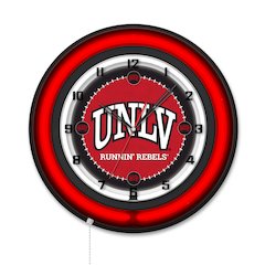 University of Nevada Las Vegas 19" Double Neon Wall Clock